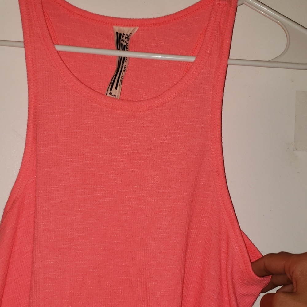 Hot Pink - •Free People• | Ribbed Tank - Picture 4 of 8